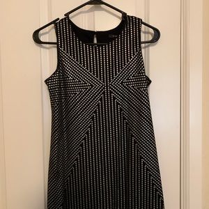 Black and silver dress